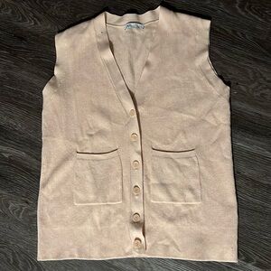 ZARA women’s V neck long vest